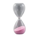 Clessidra media rosa 13.5 cm per bomboniere nascita femminile e battesimo 1172023