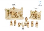 22189 - Gruppi Natività Spirale Pergamena & Set Presepe Spirale – Resina Natività spirale pergamena 9,4 cm e 15 cm e presepe spirale 3,8 cm resina