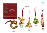 22206 - Decorazioni Natalizie in Metallo Smaltato / Brillantini – G.Box AP Decorazioni natalizie metallo smaltato e brillantini angelo albero corona generale