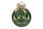 39472 - Scritta Metallo “Merry Christmas” Verde – 60×100 cm Scritta metallo “Merry Christmas” verde 60×100 cm